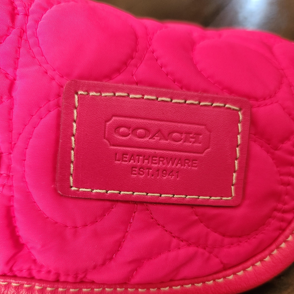 Coach Fuchsia Quilted Dog Vest - Picture 2 of 8